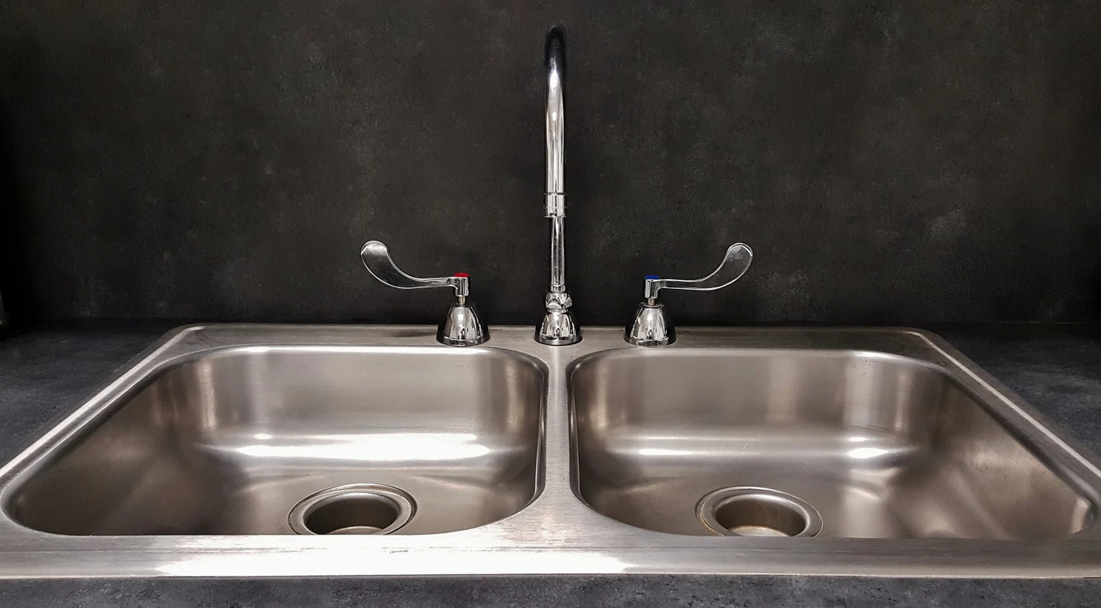 Kitchen sink and taps